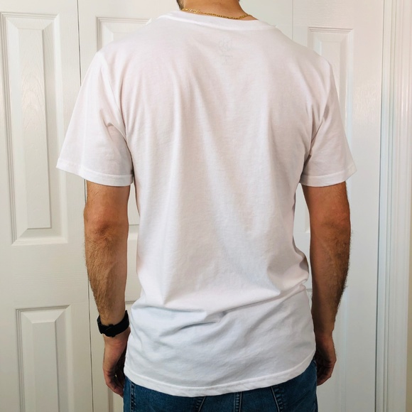 Way Up White Blue Crewneck Graphic Tee T-Shirt S - Picture 3 of 6